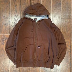 Vintage Y2K Dickies Thermal Lined Zip-Up Hoodie